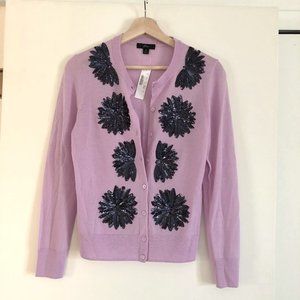 J. Crew sequined merino wool cardigan XS, NWT